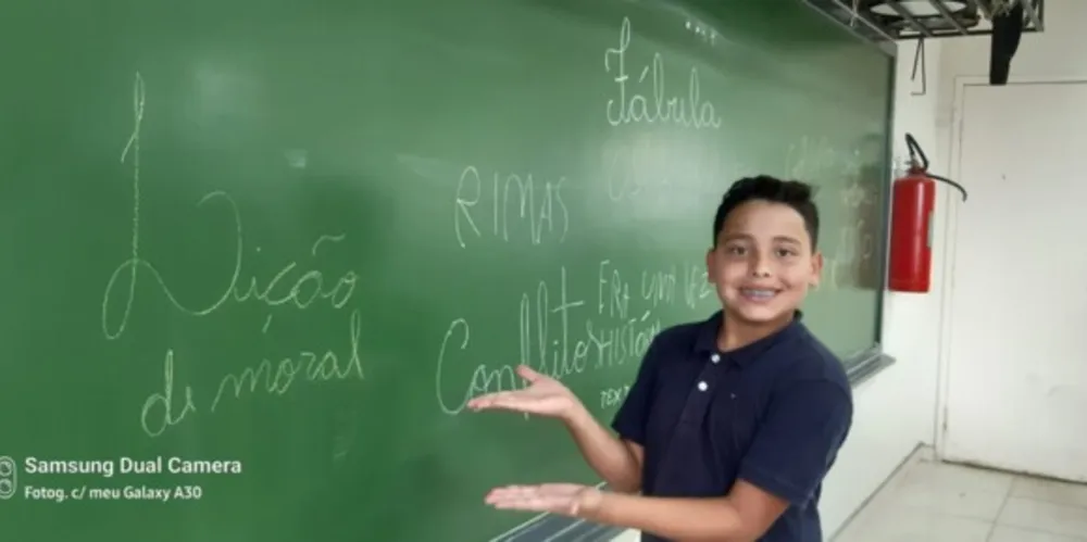 Professora destacou ampla participação dos educandos na aula