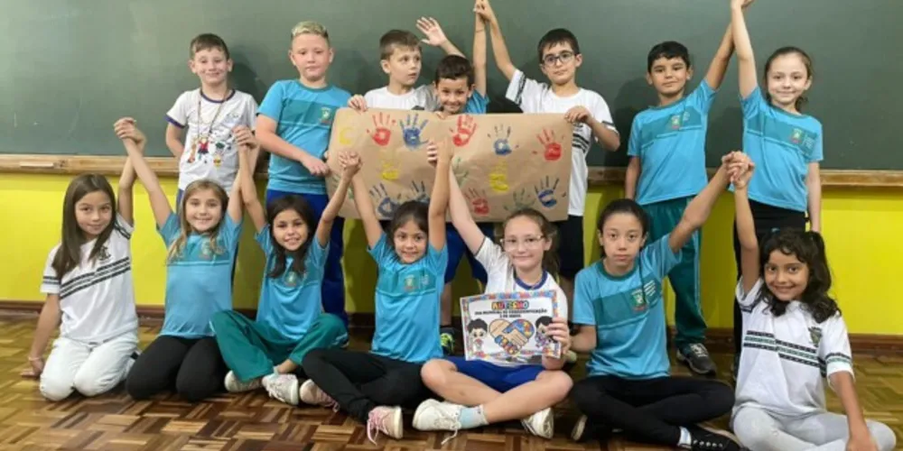 Trabalho em sala de aula rendeu momentos preciosos à turma