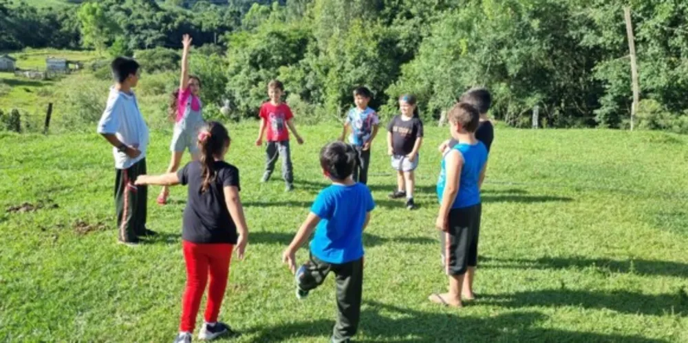 Diversão com peteca foi um dos momentos mais marcantes da atividade