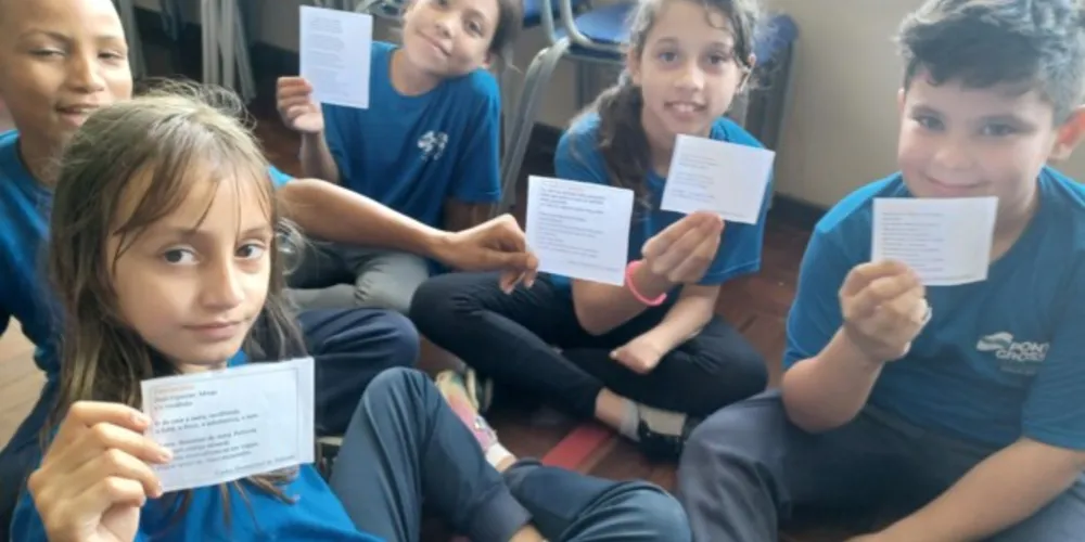 Atividade envolveu a produção e declamação de poemas