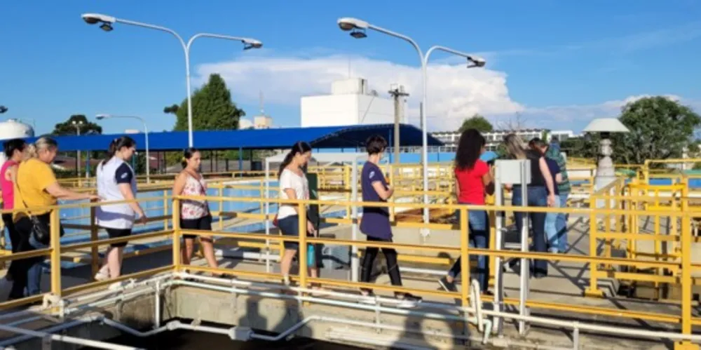 Professoras da Rede Municipal visitam Estação de Tratamento de Água