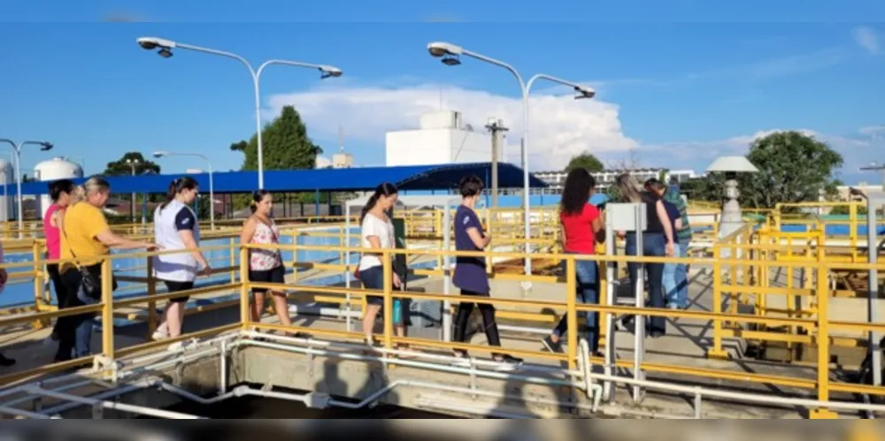 Professoras da Rede Municipal visitam Estação de Tratamento de Água