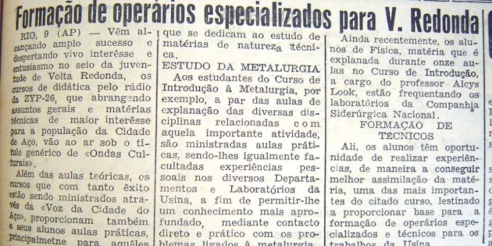 Matéria publicada no JM em 10 de março de 1956