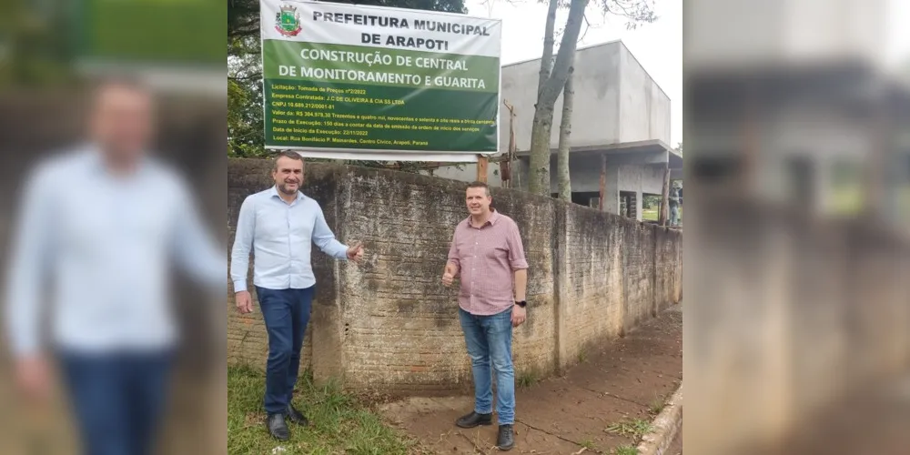 Prefeito Irani Barros (PSD) e o vice Potinho (MDB) estiveram presentes nas obras