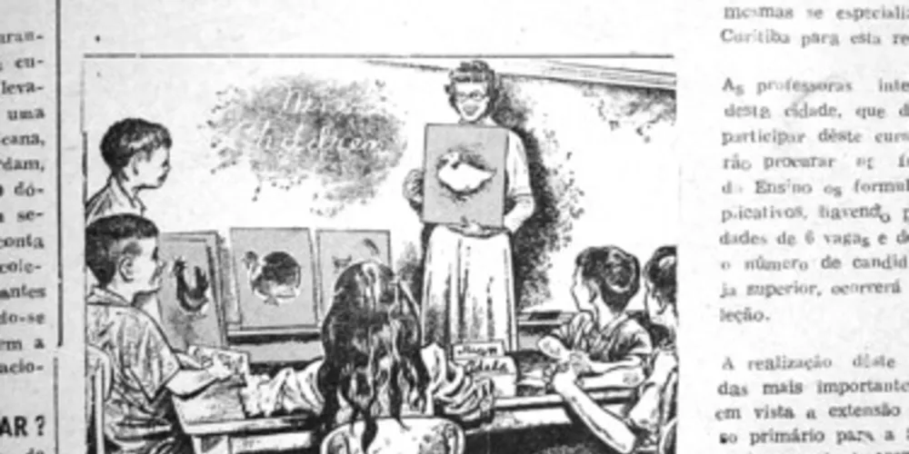 Matéria que destacava a formação de professores em Ponta Grossa, publicada pelo JM em 09 de fevereiro de 1966