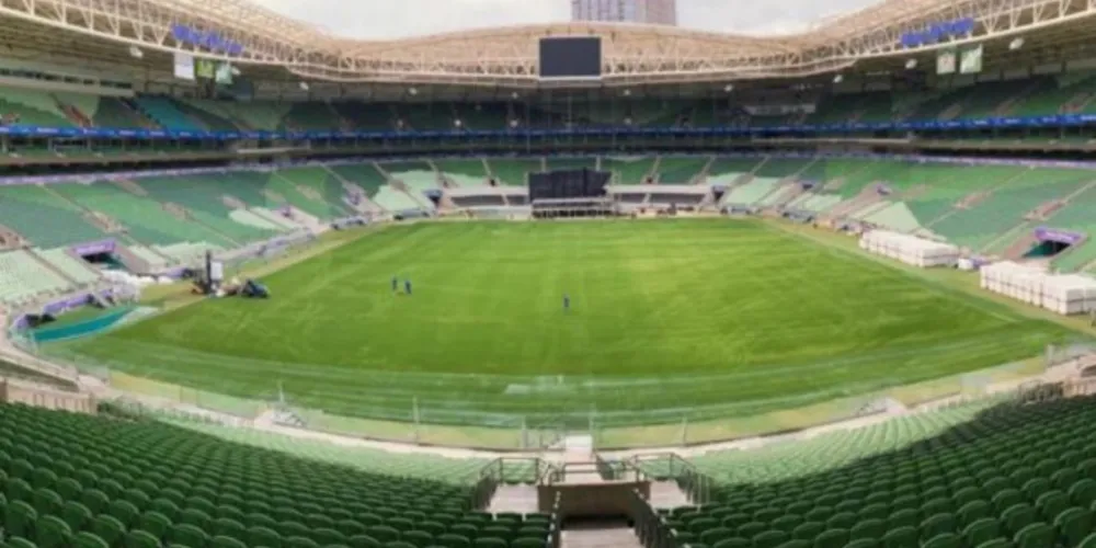 Allianz Parque, em São Paulo, possui grama artificial