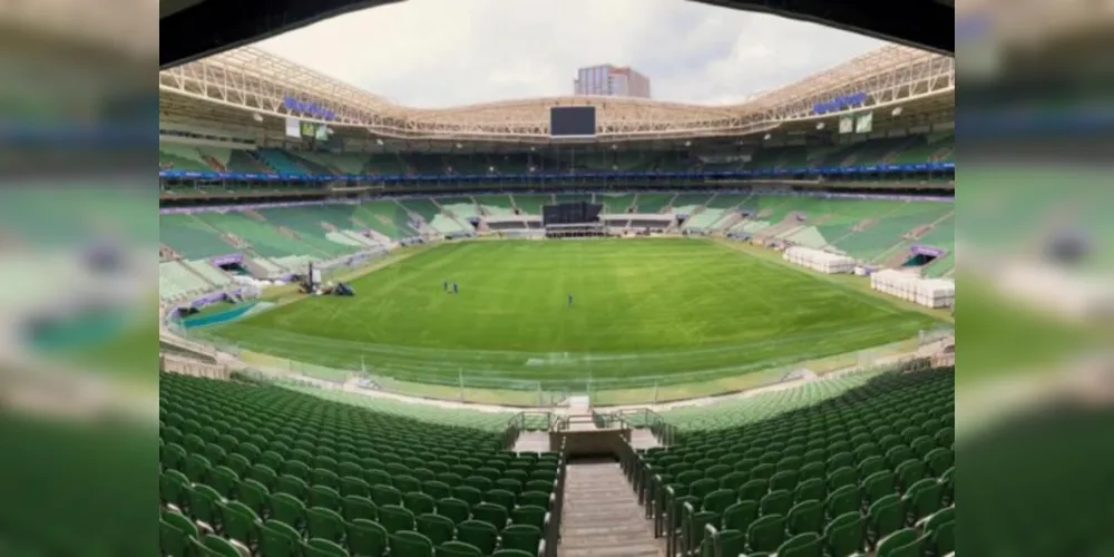 Allianz Parque, em São Paulo, possui grama artificial