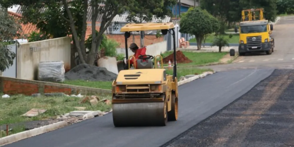 Obras fazem parte do Programa Asfalto Novo