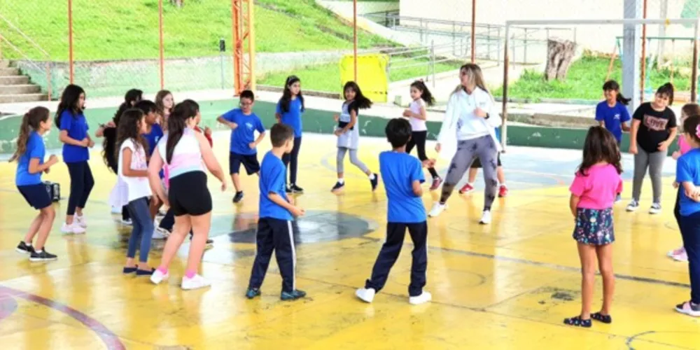 Uma das unidades onde o projeto Educa PG – Infância em Movimento já foi iniciado é a Escola Municipal Ruth Holzmann Ribas, em Uvaranas