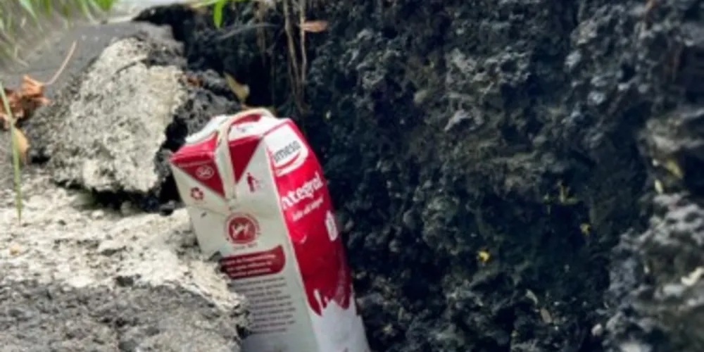 A BR-277 principal ligação ao Porto de Paranaguá está bloqueada por falta de manutenção preventiva