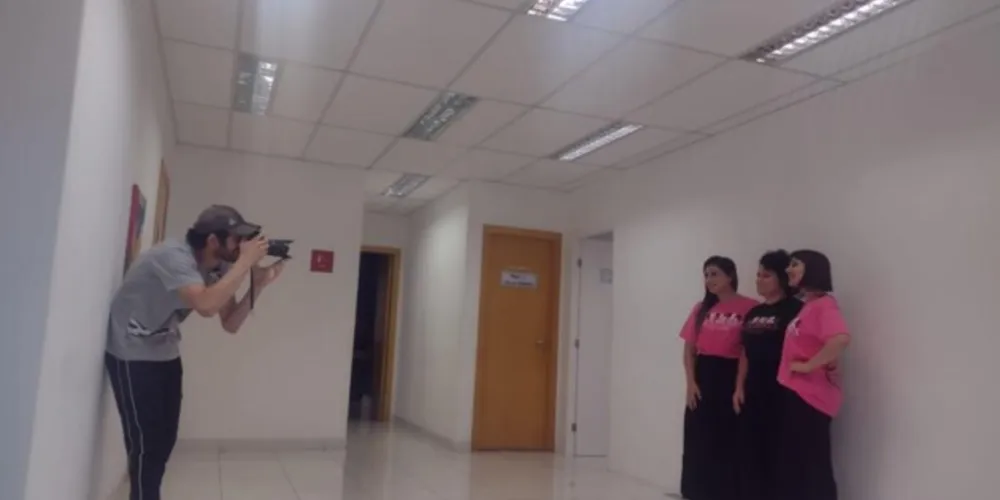 As imagens vão compor um mural que ficará em exposição na unidade