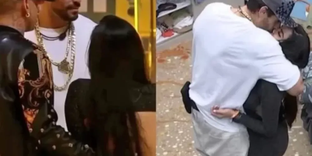 Cenas foram registradas na festa da madrugada de quarta