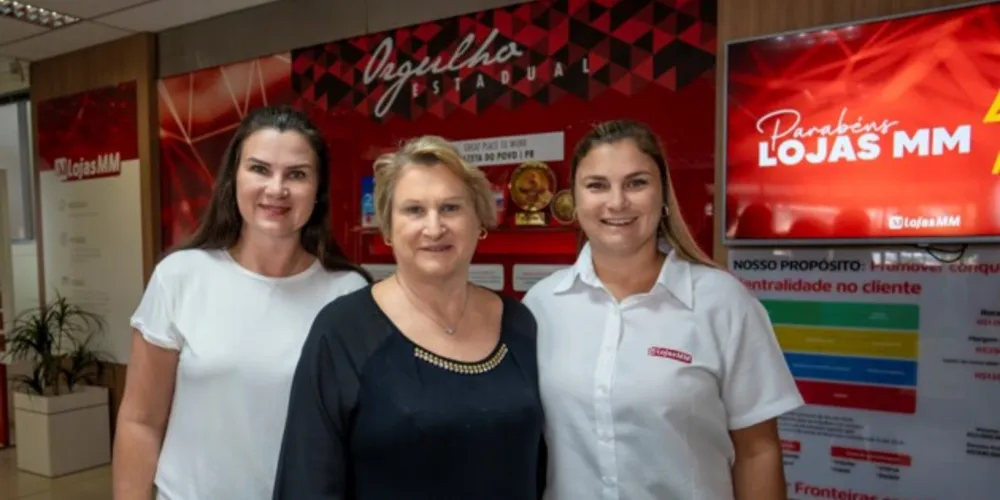 Dentro do quadro funcional da Lojas MM, quase 58% dos cargos são ocupados por mulheres