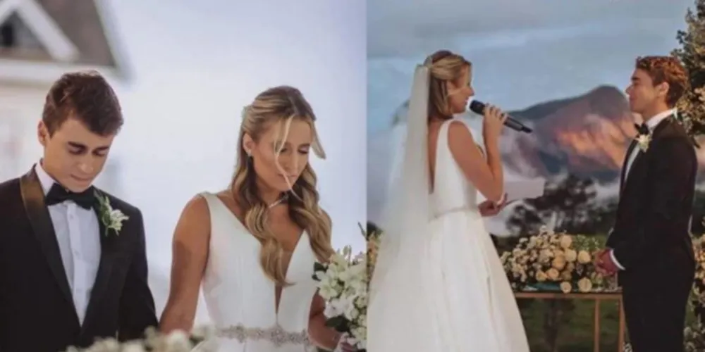 Deputado Nikolas Ferreira se casa com Lívia Orletti em cerimônia no ES