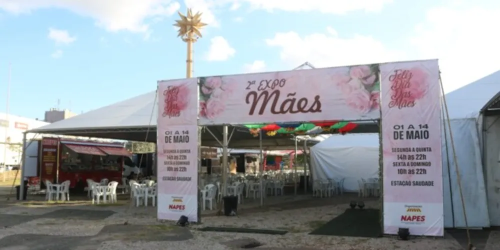 Uma das opções de presentes para as mães é a Expo Mães, realizada na região do Parque Ambiental