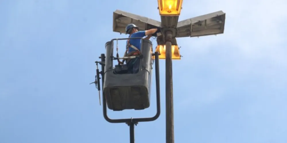 Ponta Grossa conta hoje com mais de 47 mil pontos, dos quais apenas cerca de 3% são com lâmpadas de LED