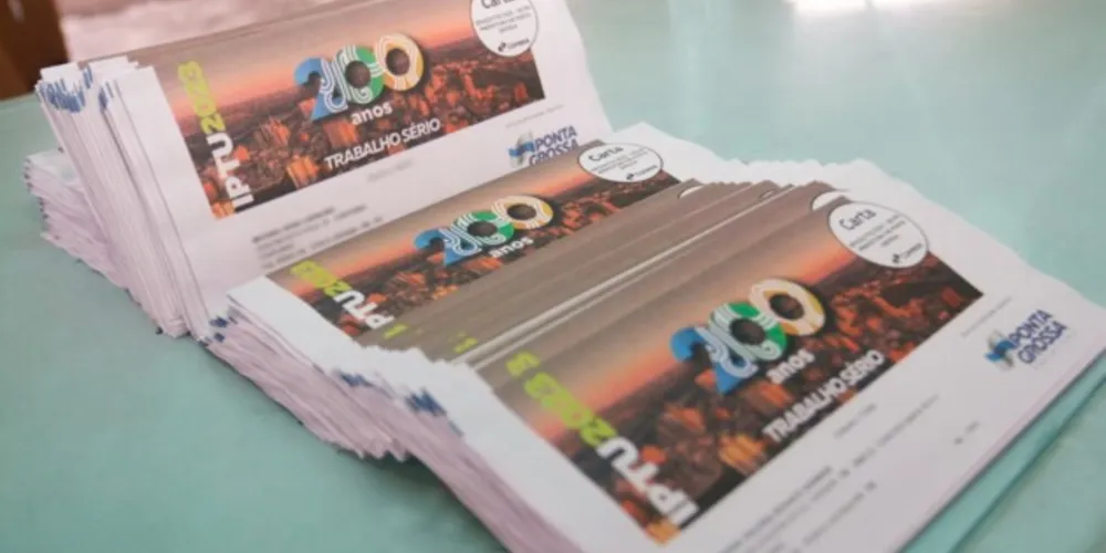 Distribuição dos boletos da Prefeitura de Ponta Grossa é iniciada pelos Correios