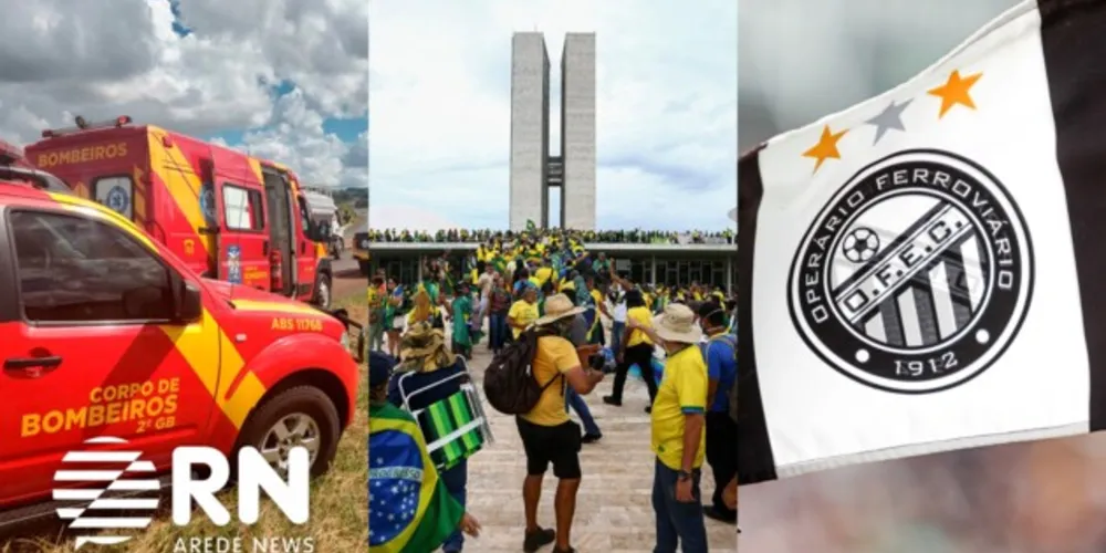 Homem morre após acidente grave em Ponta Grossa, AGU pede a condenação de bolsonaristas e Operário estreia na Copa do Brasil. Tudo isso e muito mais agora, no Portal aRede.