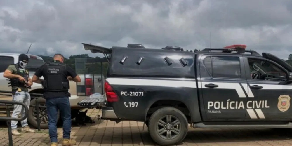 Suspeito foi preso e levado à Cadeia Pública de Castro