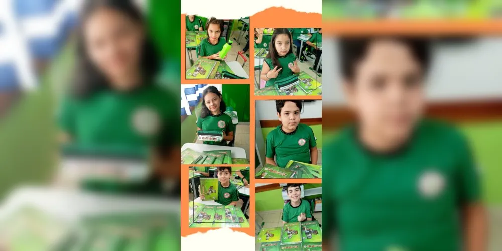 Imagens mostram entrega às turmas da Escola Antônio Fanchin