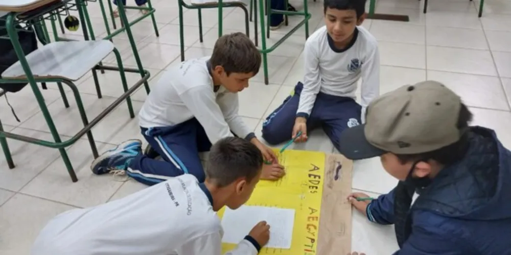 Alunos protagonizaram momentos importantes na luta contra o mosquito