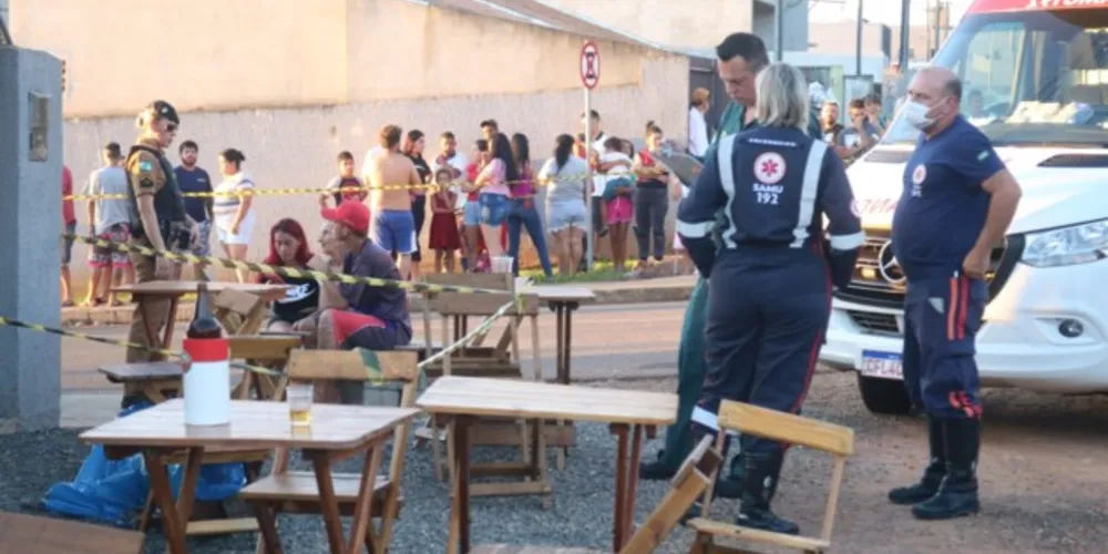 Equipes do Samu, PM e Guarda Municipal foram as primeiras a chegar no local