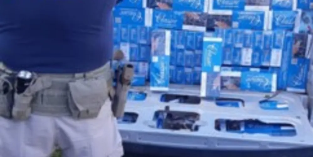 Carga estava na caçamba da camionete