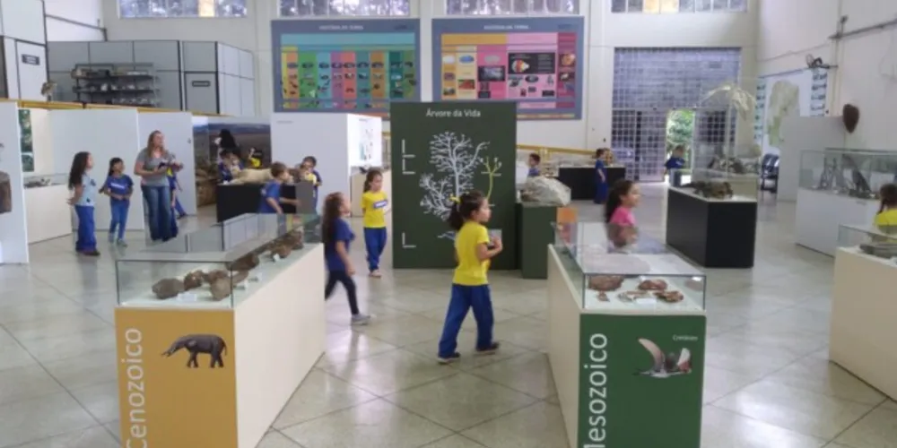 A visita proporcionou aos alunos uma verdadeira exploração do ambiente do museu