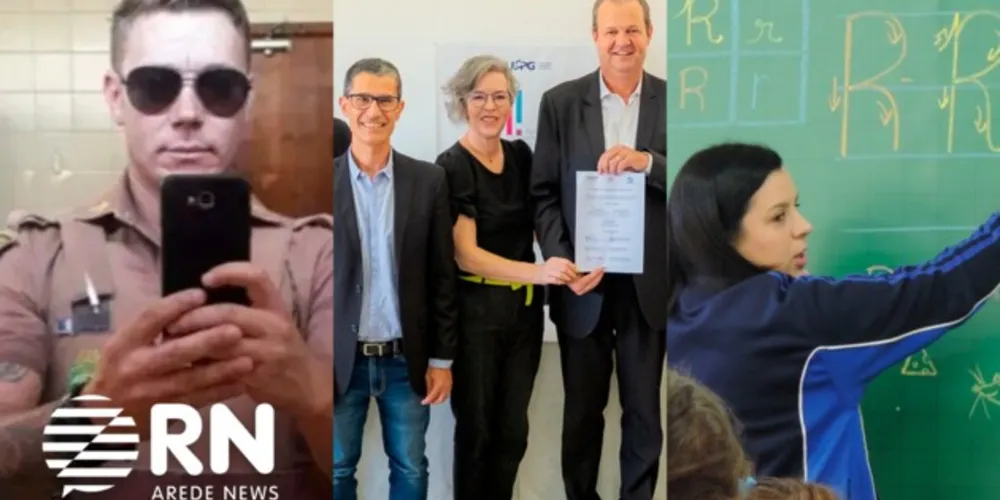 Policial vai a Júri Popular em Ponta Grossa; UEPG inaugura 'Agência de Inovação'; e Concurso Público para professores. Tudo isso e muito mais agora, no Portal aRede.