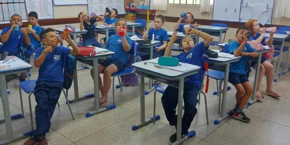 Uma série de atividades trabalhou com os alunos a importância da conservação e uso consciente da água