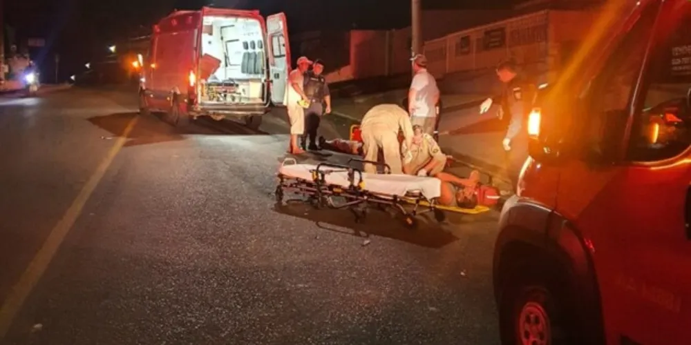 Um dos atropelados teve fratura em membro inferior