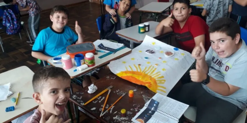 Momentos de interação marcaram trabalho astronômico em sala