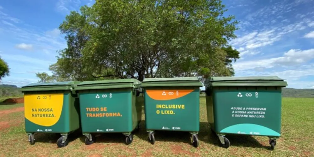 Parque possui espaços para armazenamento dos resíduos