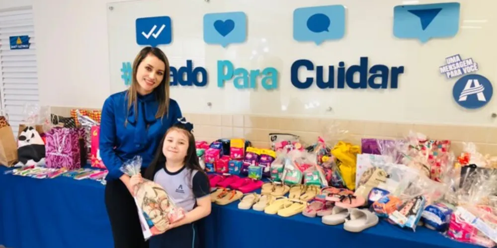 Pais e alunos entregaram as doações nas últimas semanas