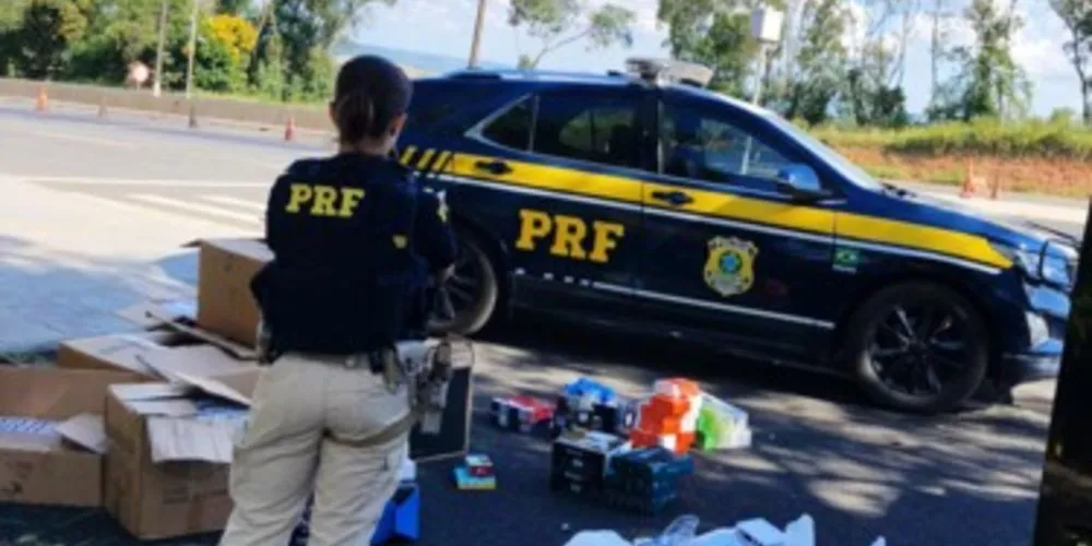 Materiais foram retirados da caçamba da camionete