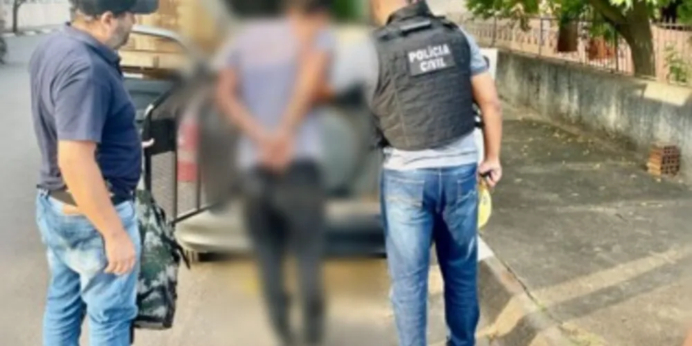 Mandado de prisão contra o homem foi cumprido nesta quarta