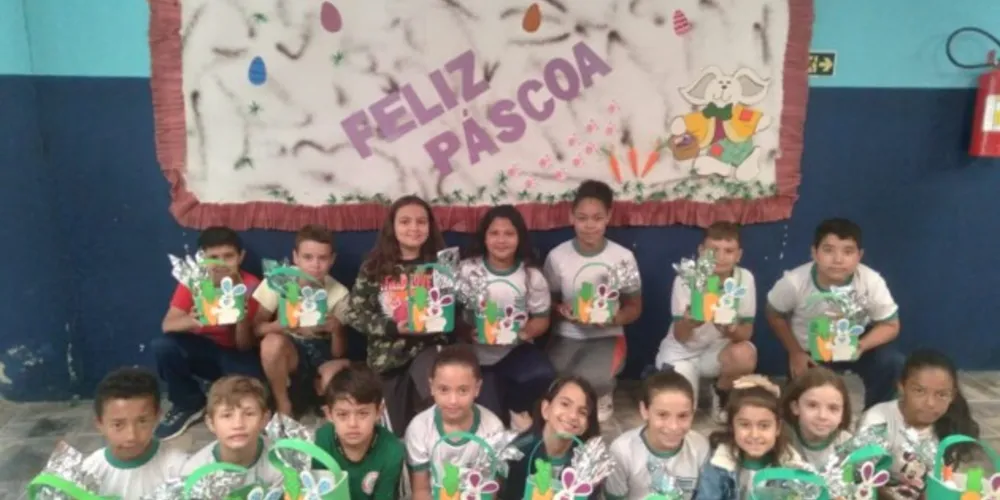 Educandos puderam compreender data que vai além dos ovos de chocolate