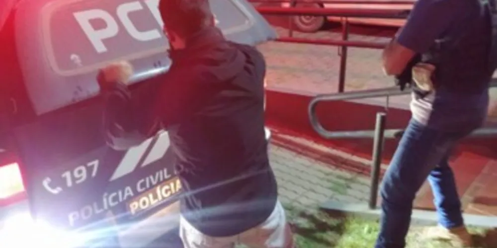 Suspeito foi encaminhado à Cadeia Pública no início da noite