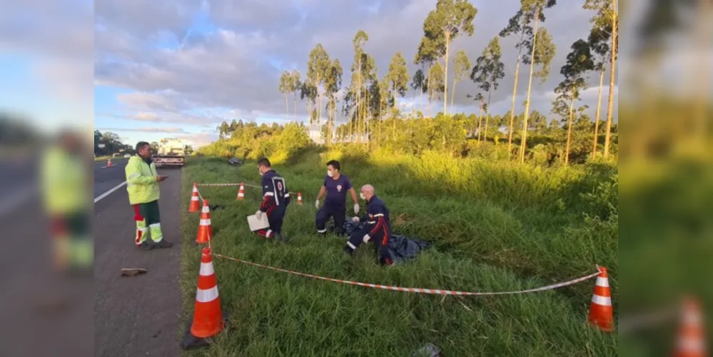 Acidente aconteceu no final da tarde desta sexta-feira (21) entre Carambeí e Castro