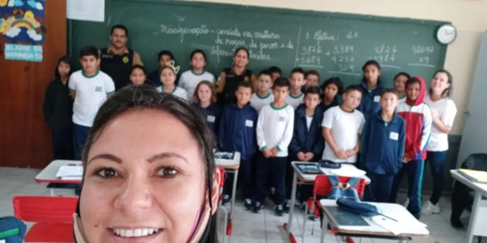 Militares puderam falar mais da importância da sua atuação aos educandos