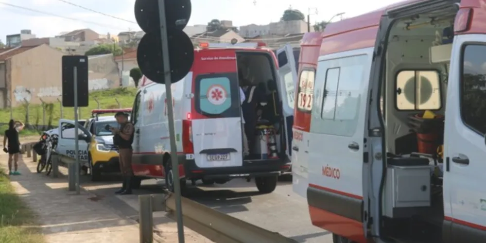 Agentes da Polícia Militar que passavam pelo local acionaram rapidamente o Samu