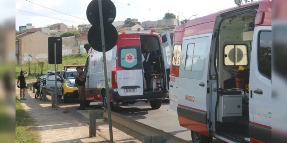 Agentes da Polícia Militar que passavam pelo local acionaram rapidamente o Samu