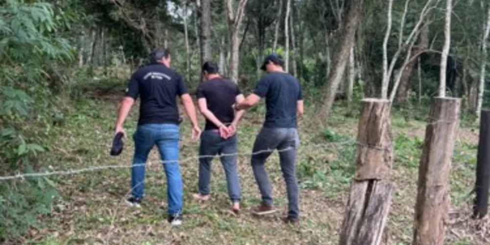 Um dos presos, identificado como Alessandro dos Santos (foto), foi encontrado na área rural