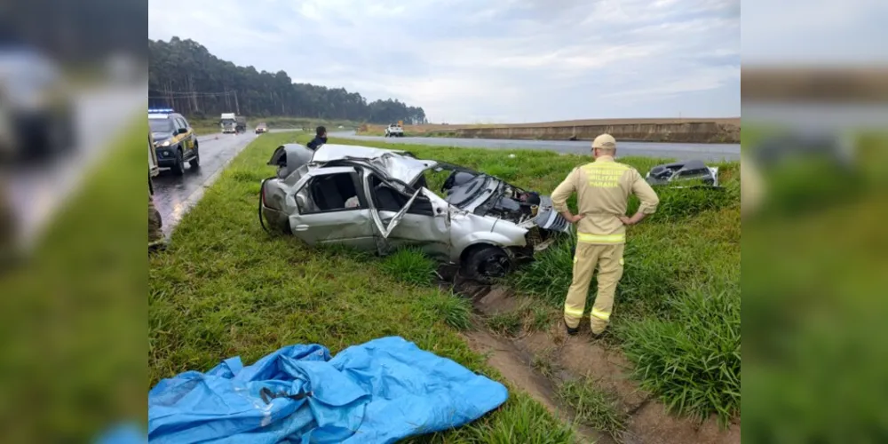 Acidente aconteceu na manhã desta segunda-feira (8), na Rodovia do Café