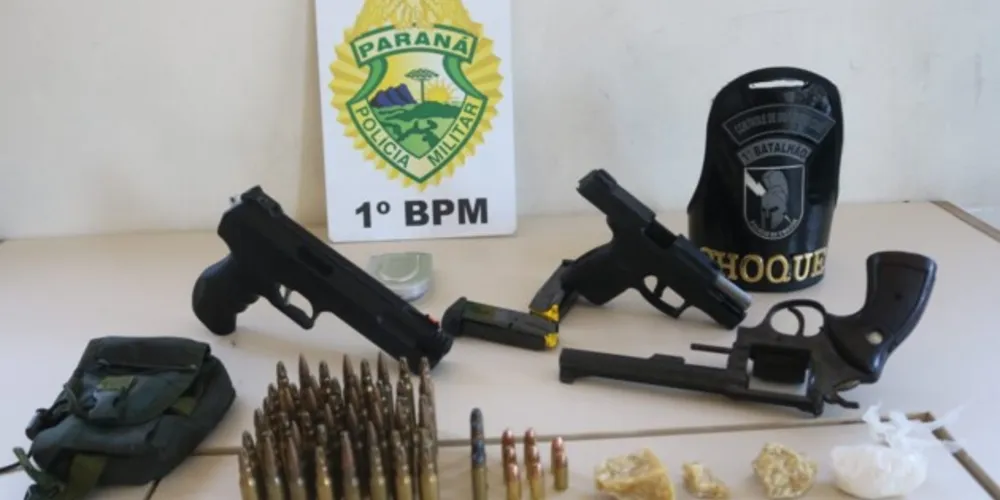 Material apreendido pelo Choque foi entregue na delegacia para instrução do inquérito