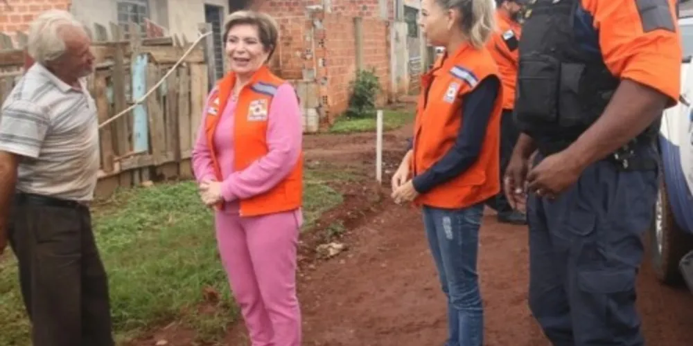 Chefe do executivo visitou as famílias e locais atingidos durante a manhã