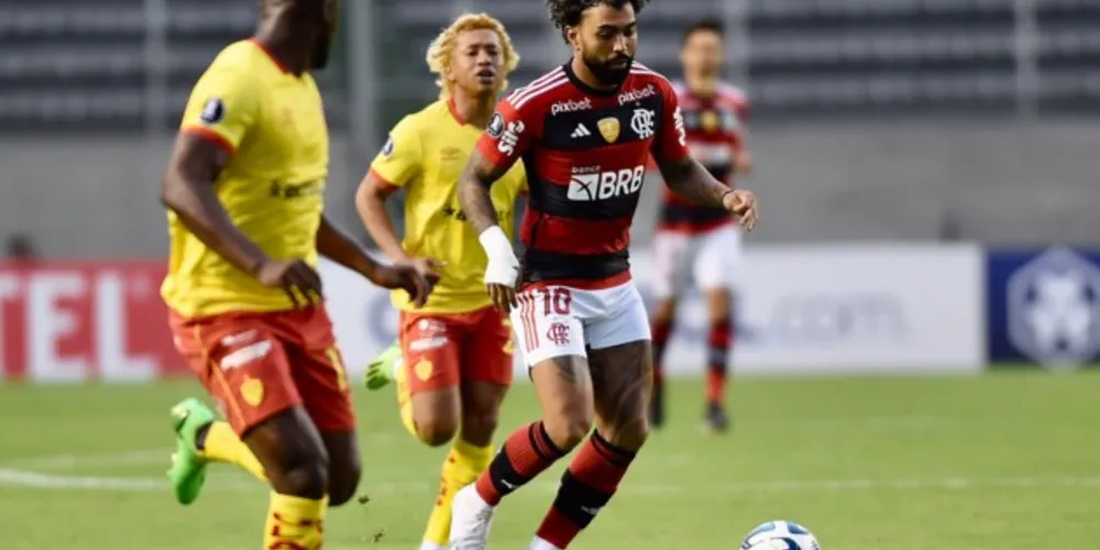 Gabigol até foi titular, mas pouco fez pelo rubro-negro