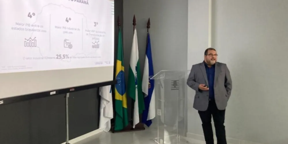 Dados socioeconômicos  foram apresentados pelo economista da Fiep, Marcelo Alves
