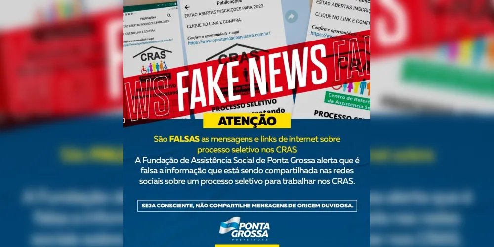 É falsa a informação que está sendo compartilhada nas redes sociais