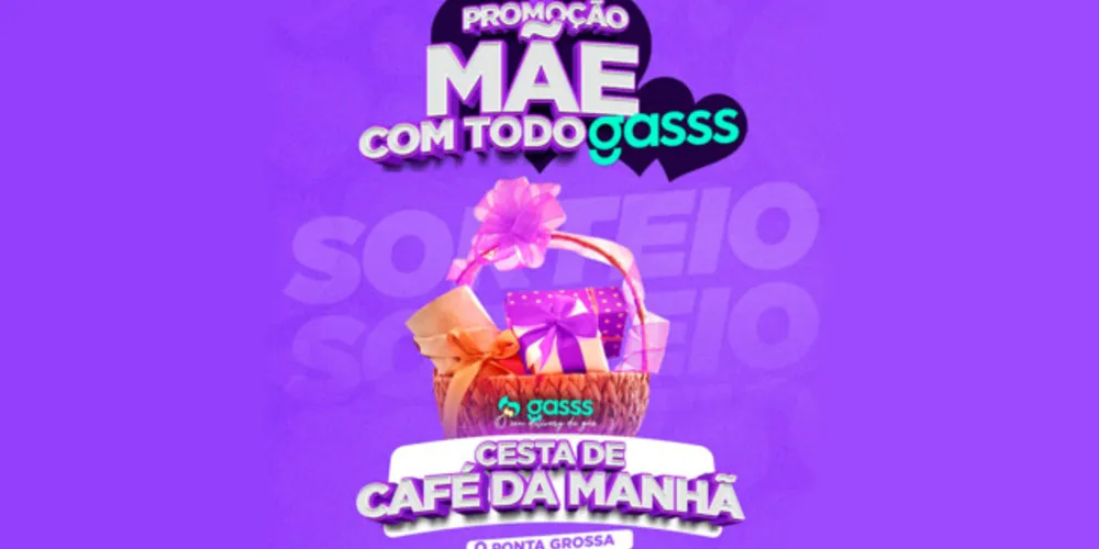 Cesta de café da manhã será sorteada pela empresa. Bruno Adriel Berger e Edicléia Eirch Dino, da 'App Gasss', explicam como funcionará o sorteio no Portal aRede.